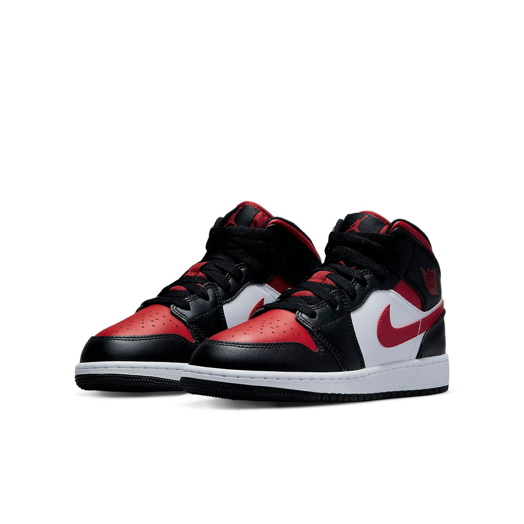 AIR JORDAN 1 MID BRED TOE WHITE GS