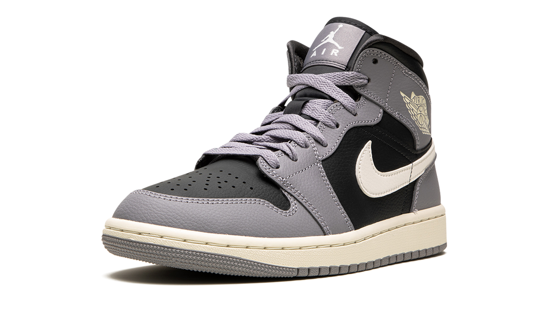 AIR JORDAN 1 MID CEMENT GREY WOMENS