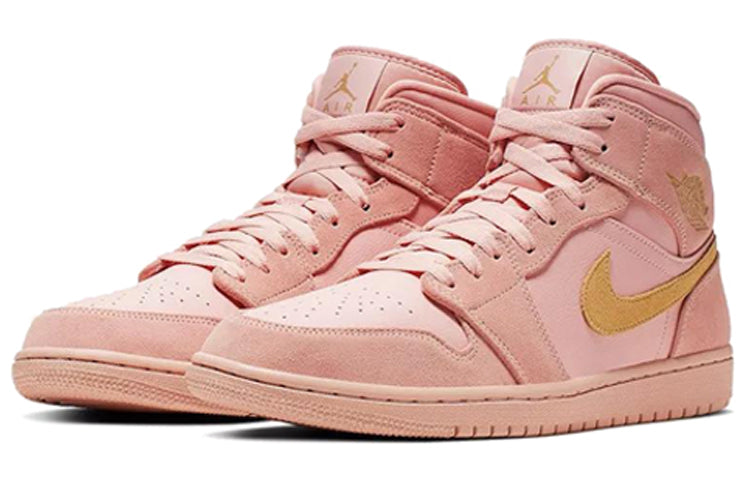 AIR JORDAN 1 MID CORAL GOLD