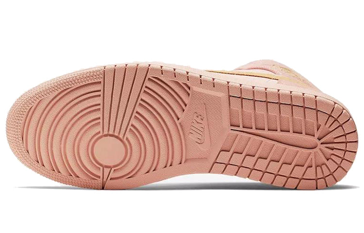 AIR JORDAN 1 MID CORAL GOLD