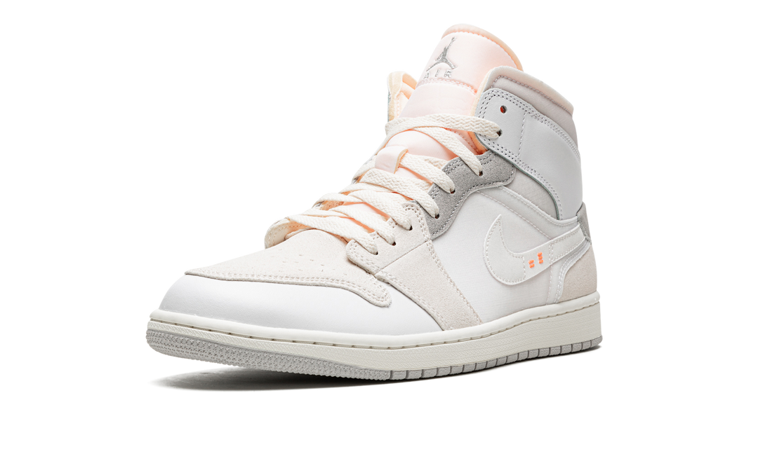 AIR JORDAN 1 MID CRAFT INSIDE OUT WHITE GREY