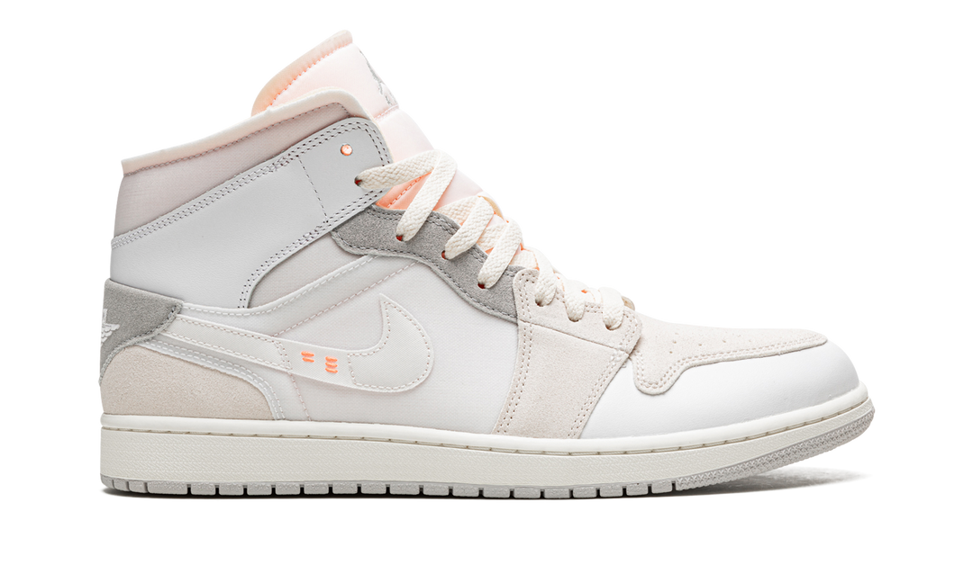 AIR JORDAN 1 MID CRAFT INSIDE OUT WHITE GREY