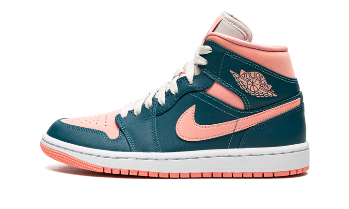 AIR JORDAN 1 MID DARK TEAL GREEN WOMENS