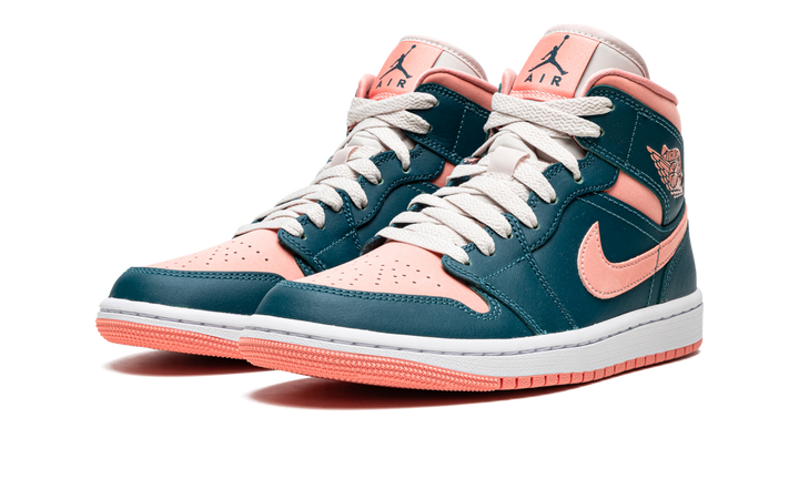 AIR JORDAN 1 MID DARK TEAL GREEN WOMENS