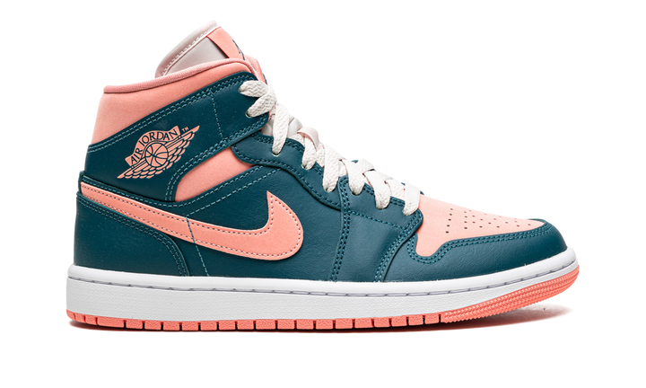 AIR JORDAN 1 MID DARK TEAL GREEN WOMENS
