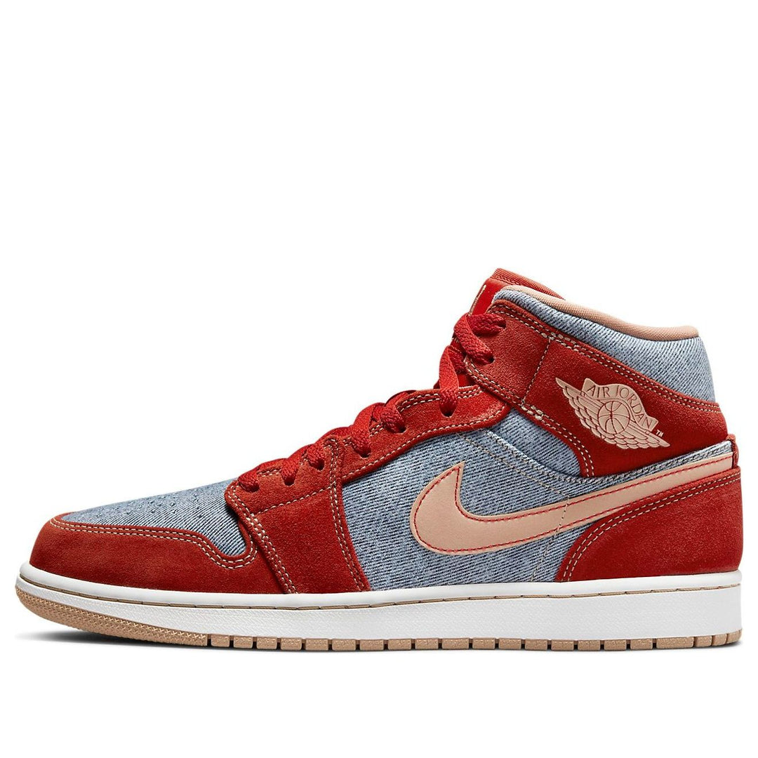 AIR JORDAN 1 MID DENIM RED