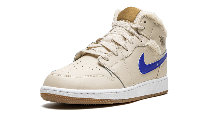 AIR JORDAN 1 MID FLEECE PEARL WHITE GS