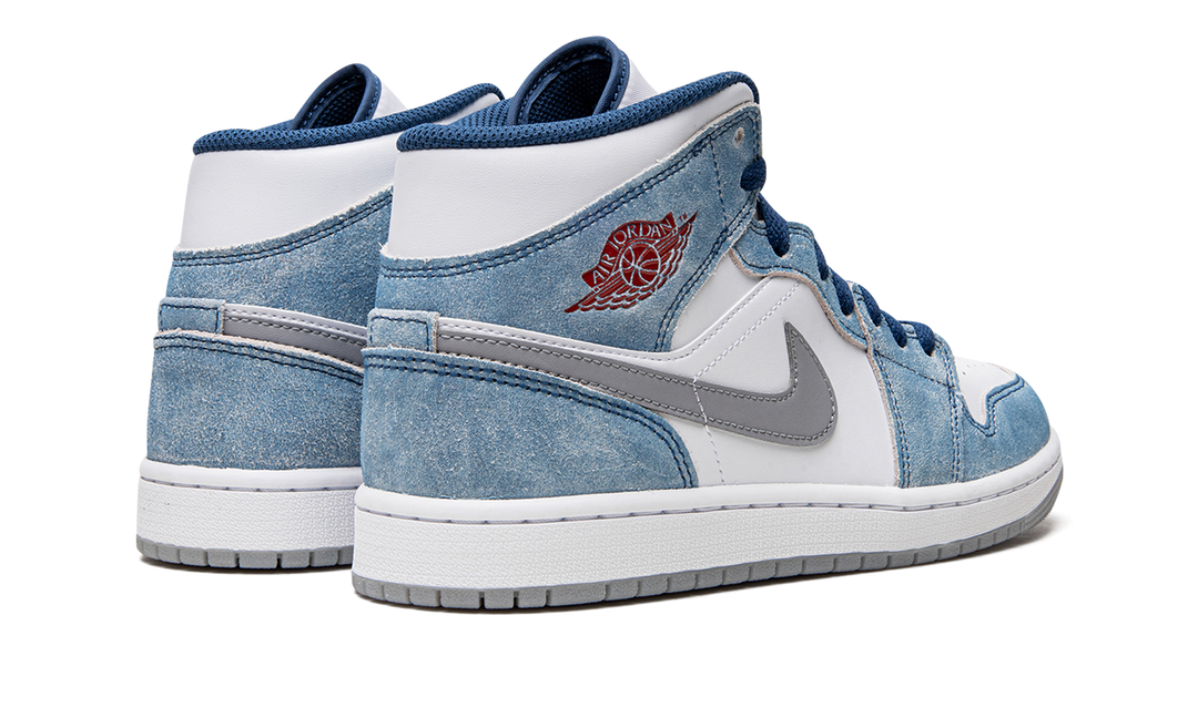 AIR JORDAN 1 MID FRENCH BLUE FIRE RED