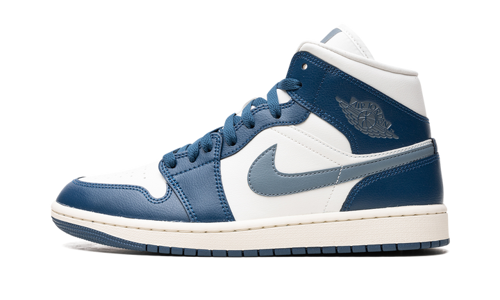 AIR JORDAN 1 MID FRENCH BLUE WHITE WOMENS