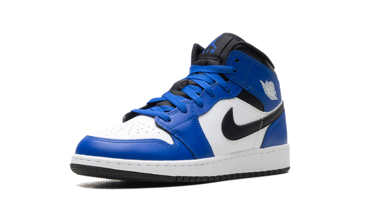 AIR JORDAN 1 MID GAME ROYAL WHITE BLACK GS
