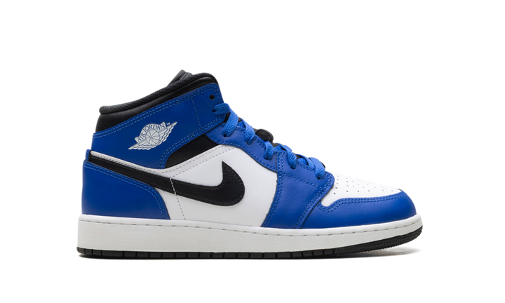 AIR JORDAN 1 MID GAME ROYAL WHITE BLACK GS
