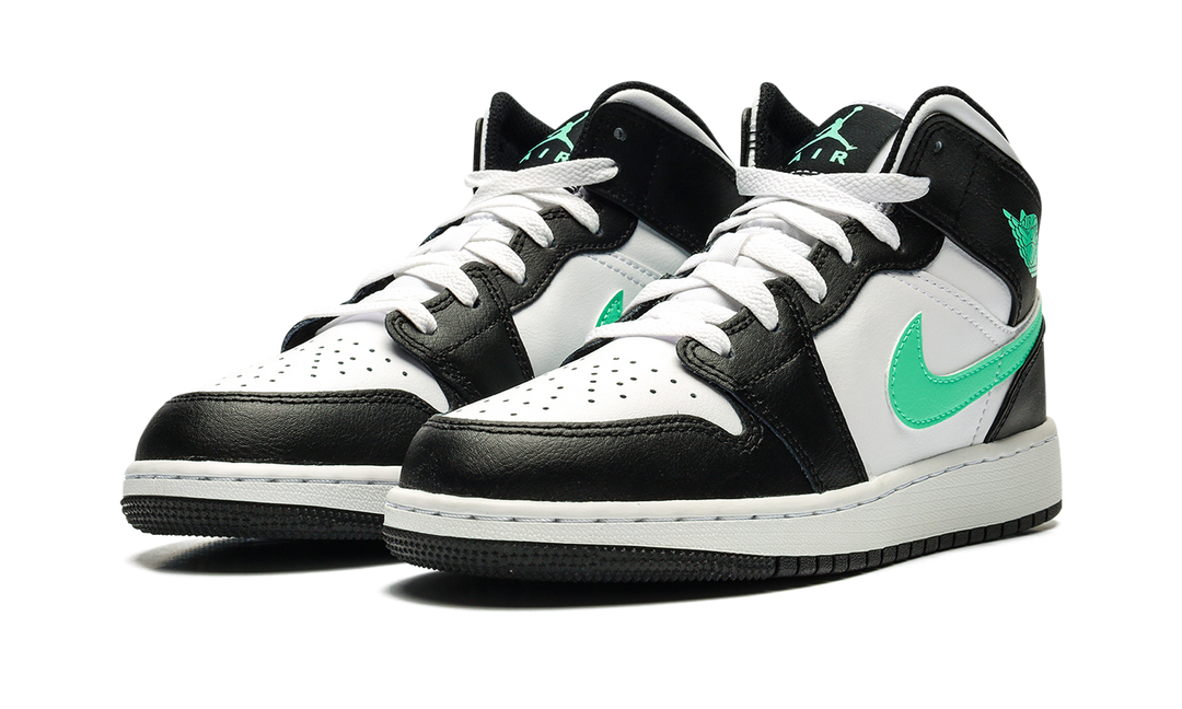 AIR JORDAN 1 MID GREEN GLOW GS