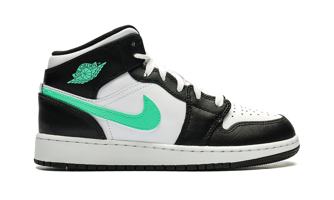 AIR JORDAN 1 MID GREEN GLOW GS