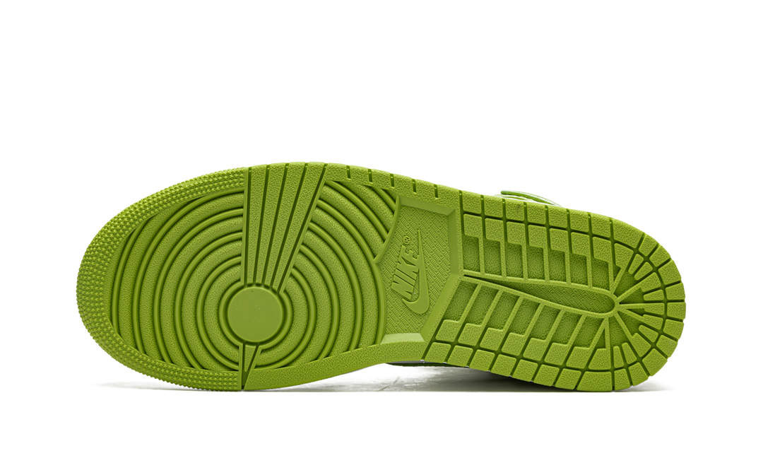 AIR JORDAN 1 MID GREEN PYTHON WOMENS