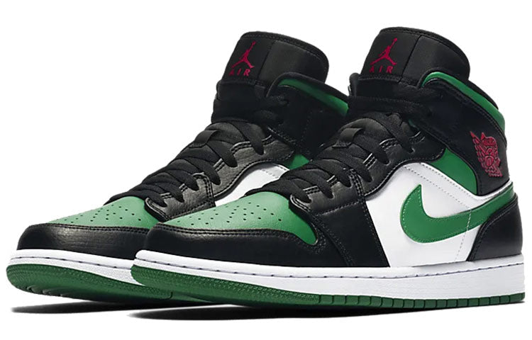 AIR JORDAN 1 MID GREEN TOE