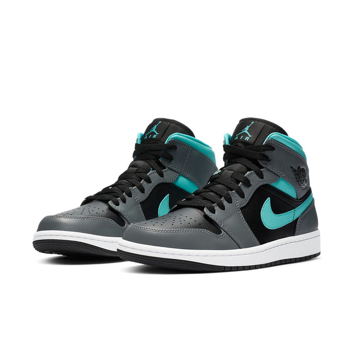 AIR JORDAN 1 MID GREY AQUA