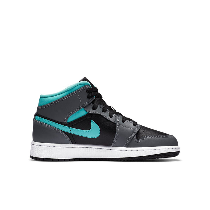 AIR JORDAN 1 MID GREY AQUA GS