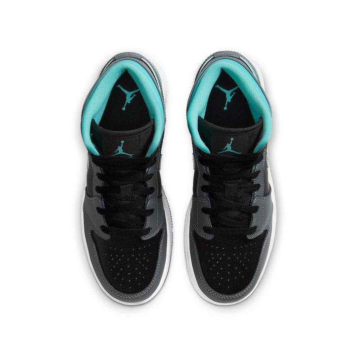 AIR JORDAN 1 MID GREY AQUA GS