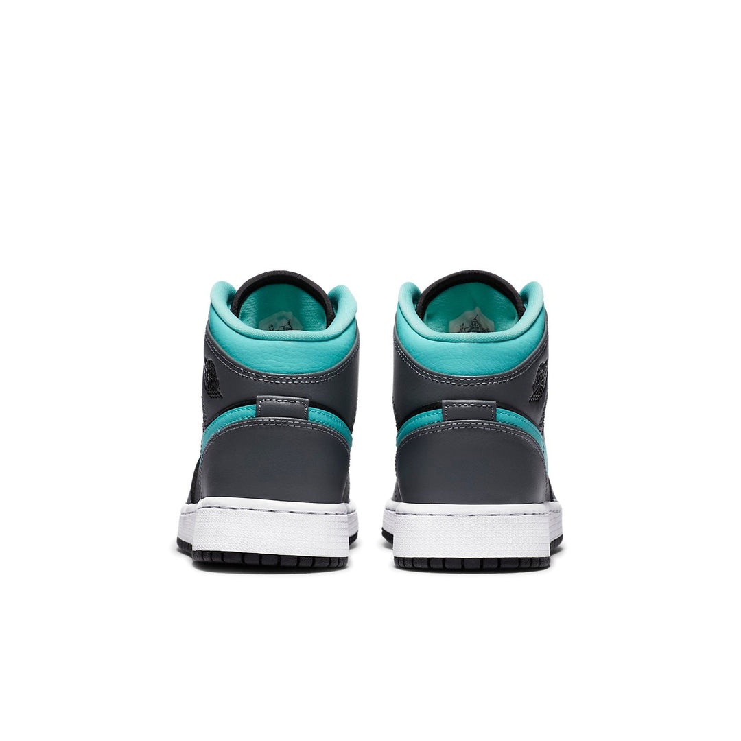 AIR JORDAN 1 MID GREY AQUA GS
