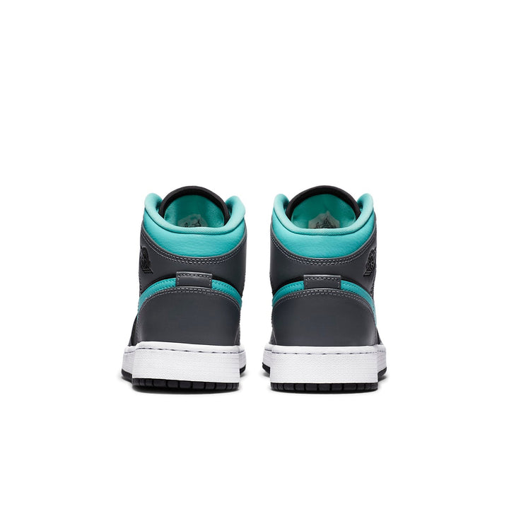 AIR JORDAN 1 MID GREY AQUA GS