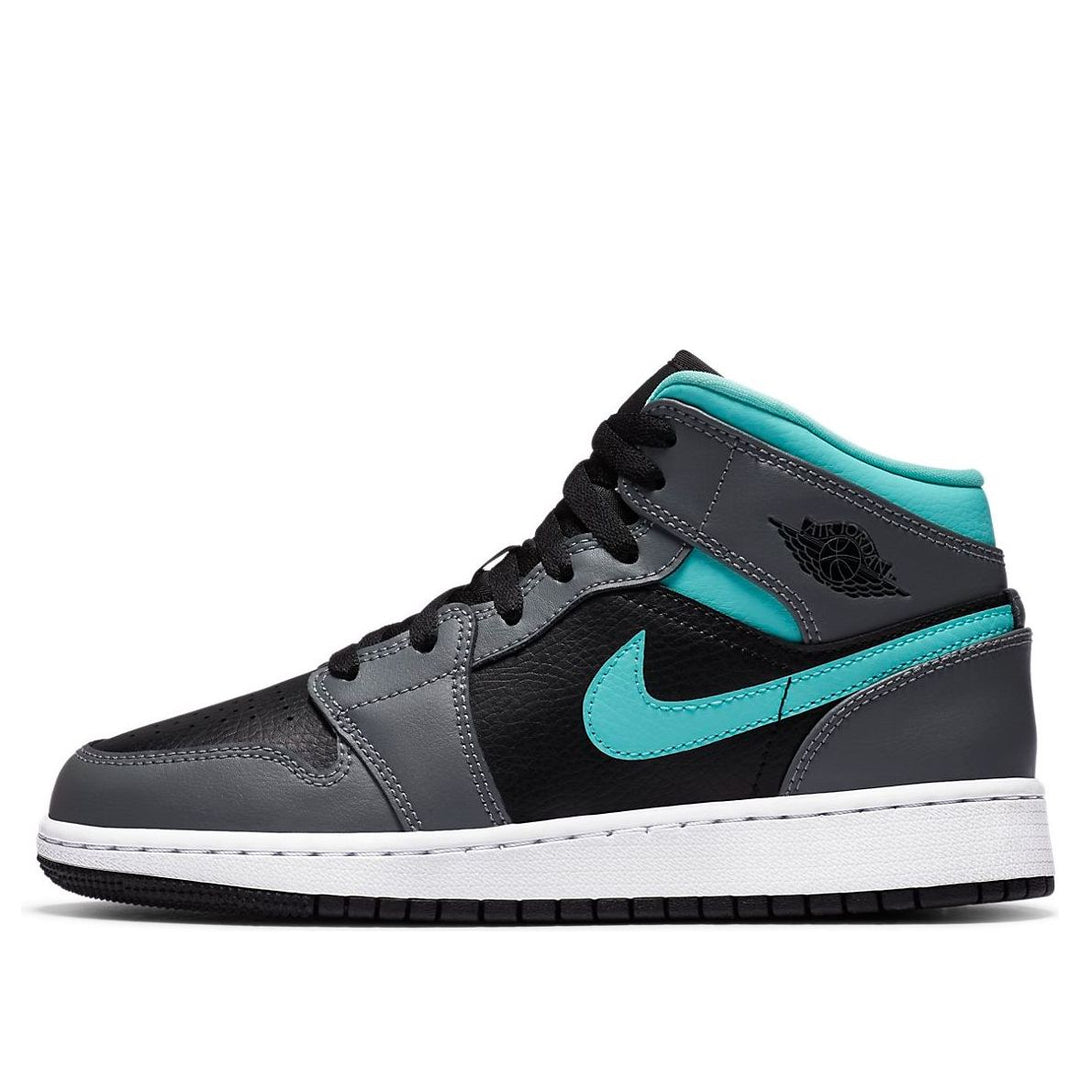 AIR JORDAN 1 MID GREY AQUA GS