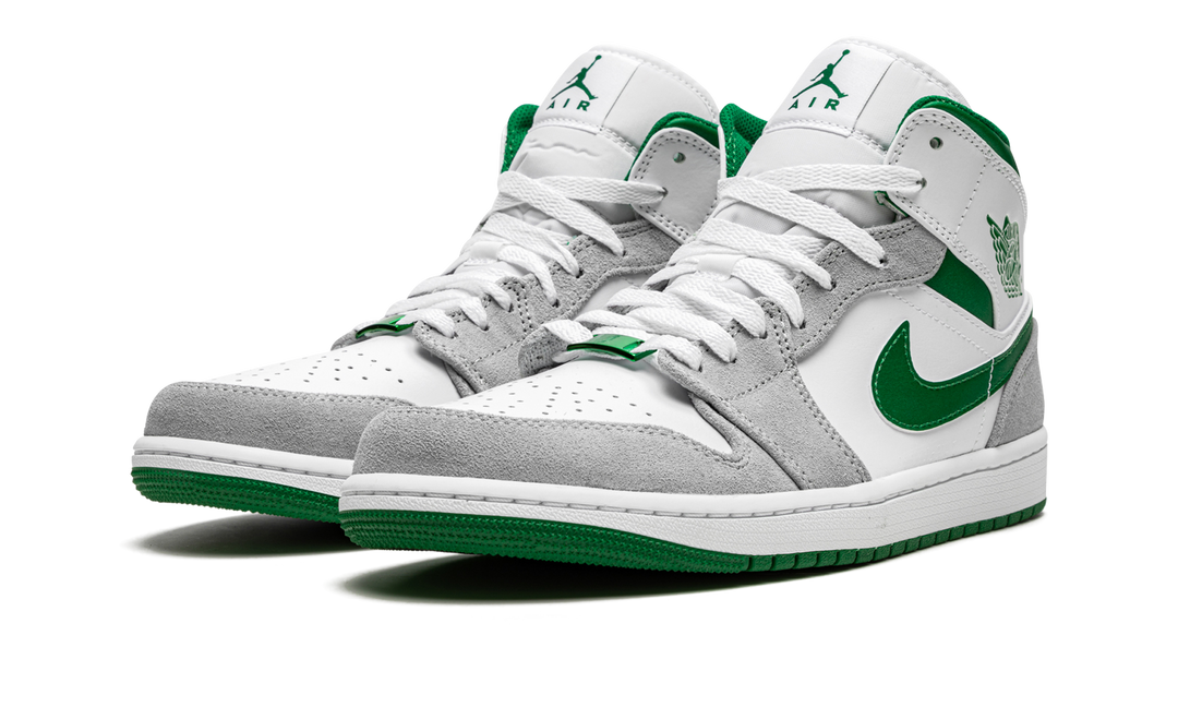 AIR JORDAN 1 MID GREY GREEN