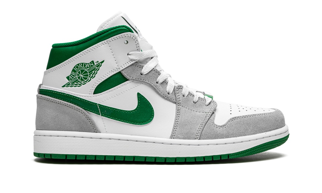 AIR JORDAN 1 MID GREY GREEN