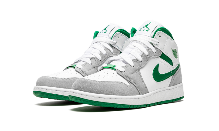 AIR JORDAN 1 MID GREY GREEN GS