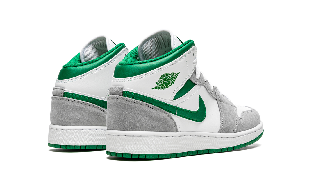 AIR JORDAN 1 MID GREY GREEN GS