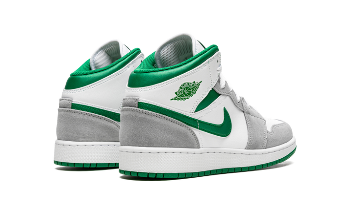 AIR JORDAN 1 MID GREY GREEN GS