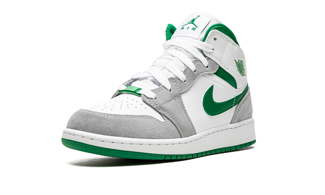 AIR JORDAN 1 MID GREY GREEN GS