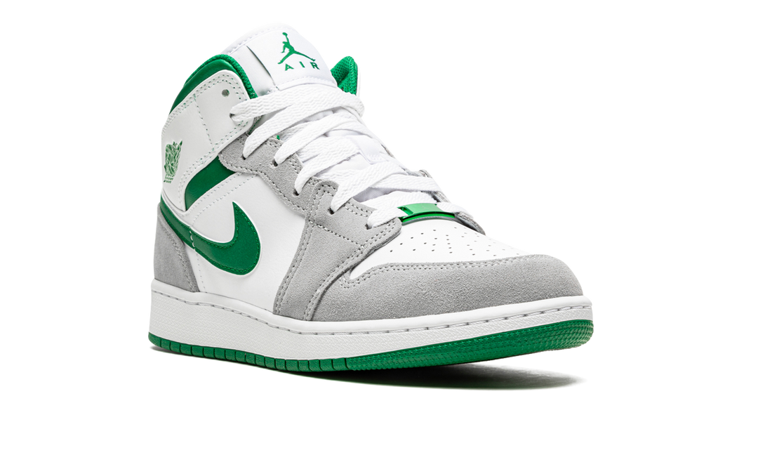 AIR JORDAN 1 MID GREY GREEN GS