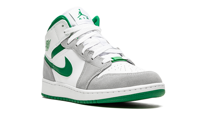 AIR JORDAN 1 MID GREY GREEN GS