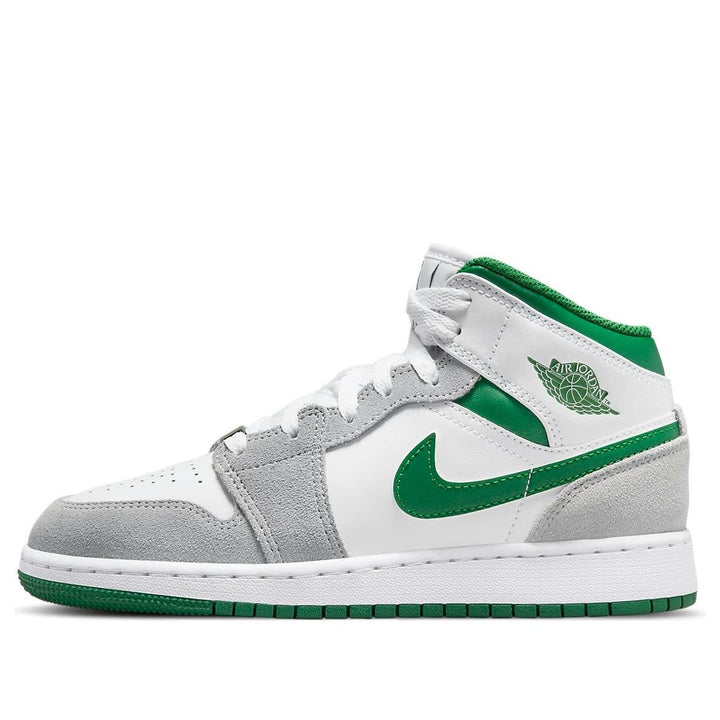 AIR JORDAN 1 MID GREY GREEN GS