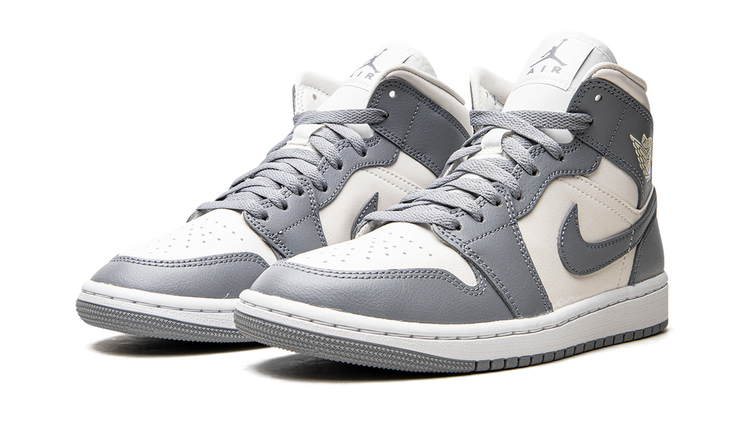 AIR JORDAN 1 MID GREY SAIL WOMENS