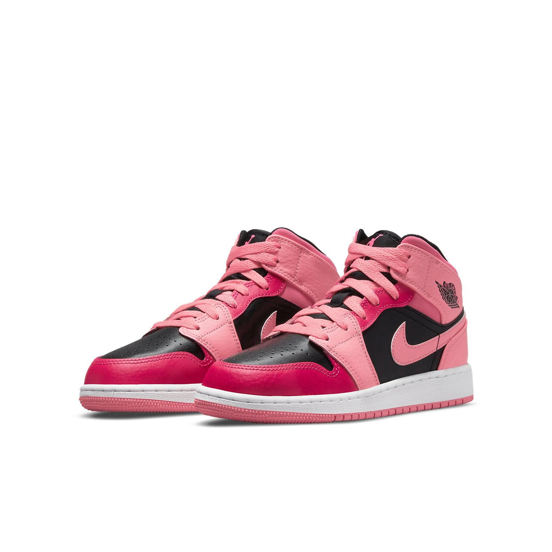 AIR JORDAN 1 MID GS CORAL CHALK