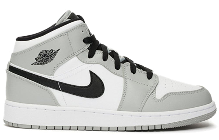 AIR JORDAN 1 MID GS LIGHT SMOKE GREY