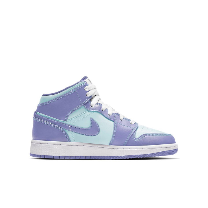 AIR JORDAN 1 MID GS PURPLE AQUA