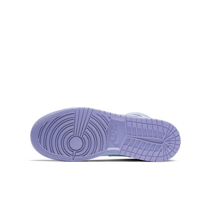 AIR JORDAN 1 MID GS PURPLE AQUA