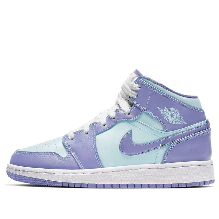 AIR JORDAN 1 MID GS PURPLE AQUA