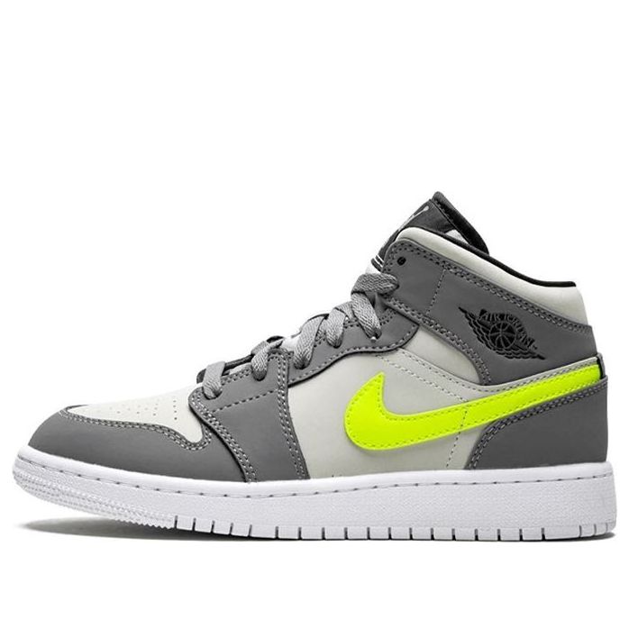 AIR JORDAN 1 MID GUN SMOKE VOLT GS