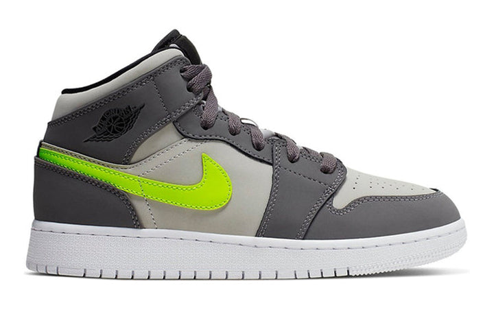 AIR JORDAN 1 MID GUN SMOKE VOLT GS
