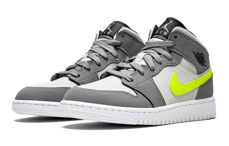AIR JORDAN 1 MID GUN SMOKE VOLT GS