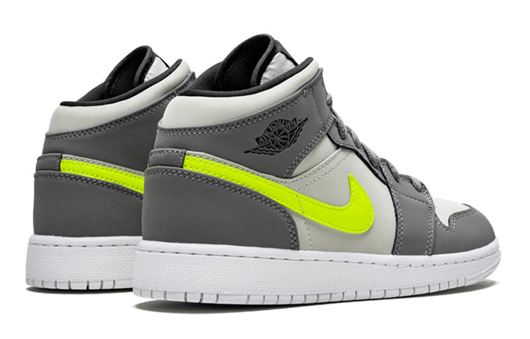 AIR JORDAN 1 MID GUN SMOKE VOLT GS