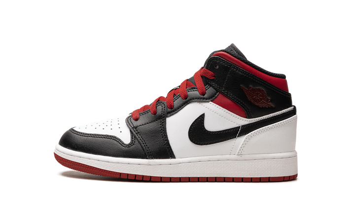 AIR JORDAN 1 MID GYM RED BLACK TOE GS