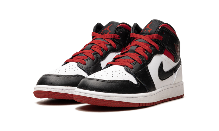 AIR JORDAN 1 MID GYM RED BLACK TOE GS