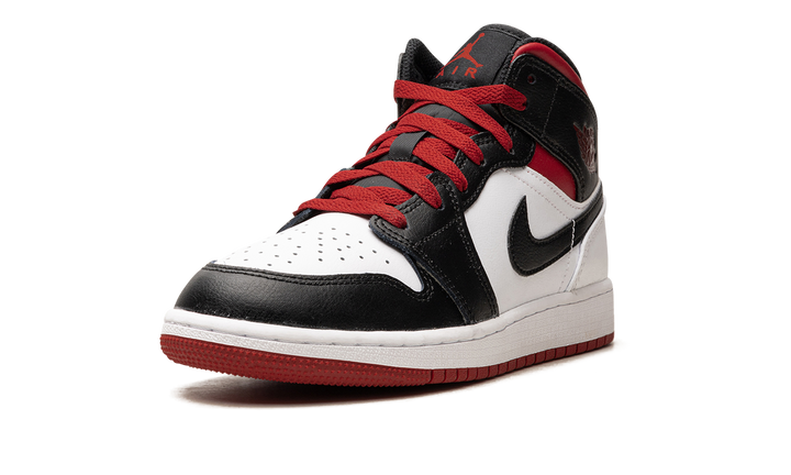 AIR JORDAN 1 MID GYM RED BLACK TOE GS