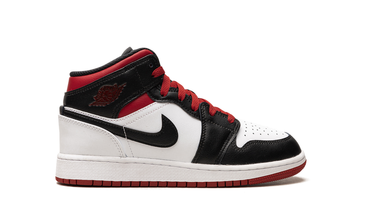 AIR JORDAN 1 MID GYM RED BLACK TOE GS