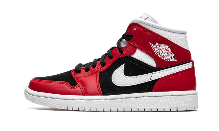 AIR JORDAN 1 MID GYM RED BLACK WOMENS