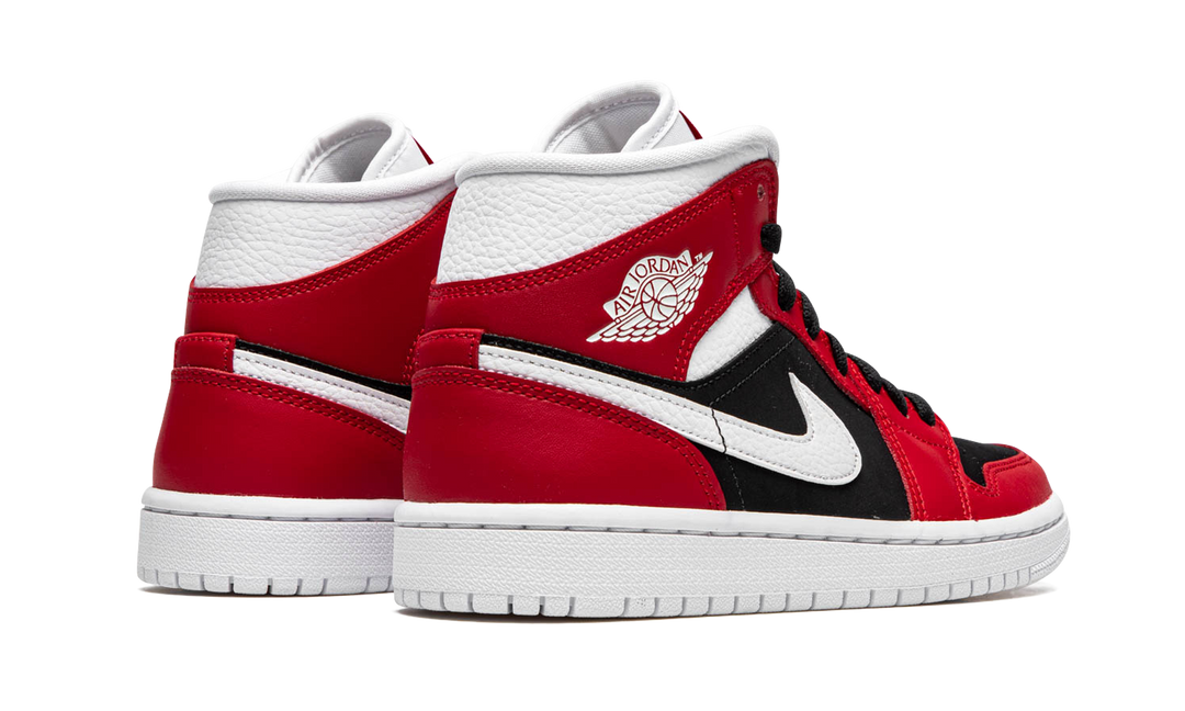 AIR JORDAN 1 MID GYM RED BLACK WOMENS